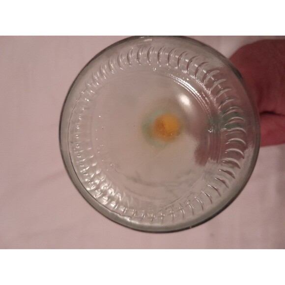 Olive Garden Vintage Green Glass Salad Dressing Bottle Decanter Jug - Picture 5 of 6